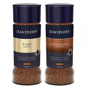 Davidoff Fine Aroma & Espresso 57 Бутылка растворимого кофе, 2 х 100 г