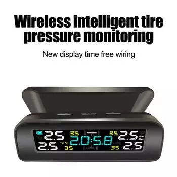 Давление в шинах в режиме реального времени Цветной ЖК-дисплей TPMS для мониторинга в реальном времени Сигнализация утечки воздуха Двойные варианты зарядки для безопасного вождения CHINA