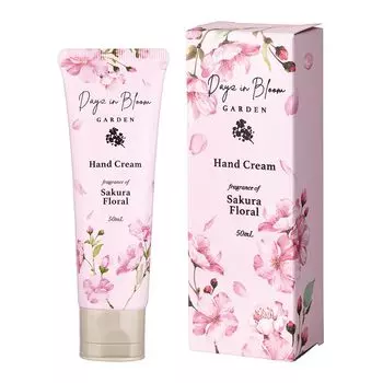 Days in Bloom Garden Hand Cream 50mL Sakura Floral Moisturizing SAKURA Boxed (Sakura Flower)