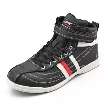 Daytona Motorcycle Riding Shoes 26.0cm Black White Line Safety Shoes High Cut HBS-001+ 99065