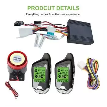 DC12V Дистанционный стартер двигателя Автоаксессуары Para Motor Keyless Мотоцикл 2-сторонняя система сигнализации мотоцикла Противоугонная сигнализация LM450