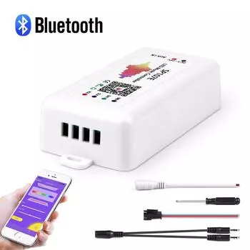 DC5V -24V Bluetooth Smart Switch RGBICled Light Controller работает со светодиодной лентой WS2812B, SK6812, SK9822 interruptor inteligente