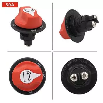 DC 12V 50A 100A 200A 300A автомобильный раллийный аккумуляторный выключатель-разъединитель комплект выключателя-разъединителя для грузовика, автомобиля, мотоцикла, лодки 100A