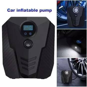DC 12V аварийный электрический воздушный компрессор 150PSI ручной интеллектуальный цифровой дисплей насос для накачивания с 1 набором насадок для накачивания B