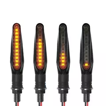 DC 12V Directional Indicators IP68 Waterproof Stop Signal Rear Lights Turn Signal Light Motorcycle 1Set