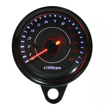 DC 12V Универсальный Мотоциклетный Светодиодный Подсветка Тахометр Электронный Тахометр Датчик