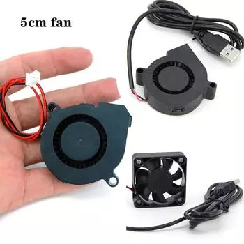 DC 5015 5V 5volt USB 5cm 50MM вентилятор нагнетательный вентилятор кулер процессора охлаждающий вентилятор xh2.54 для 3D принтера 50x50x15mm подшипник скольжения вентиляторы экструдер type 3 5v