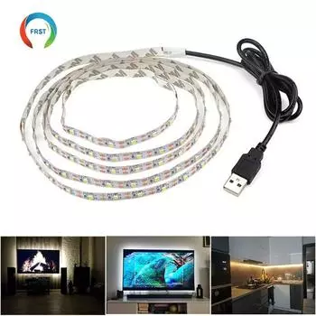 DC 5 В USB светодиодные ленты 2835 белые теплые белые светодиодные ленты Tira ТВ фоновое освещение лента домашний декор лампа 1-5 м 4M&Not Waterproof белый