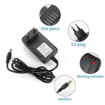 DC 5V 6V 9V 12V 2A Блок питания Адаптер Зарядное устройство AC 110V 220V AC DC Адаптер питания DC Plug Converter EU US с 8 шт. Connect Plug us