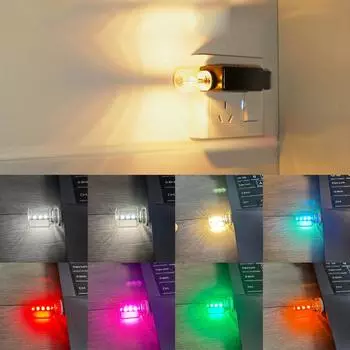 DC 5V Night Light LED Filament Lamp Portable Lighting Plug Play USB Lamp Decorative Atmosphere Lamps For Environmentled Lig N5B3