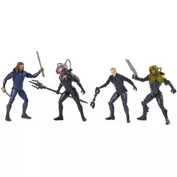 DC Comics Аквамен Остров Вулканов Набор 4 Коллекционные Фигурки с Игрушкой Супергероя для Детей от (Эксклюзив Амазонки) - Аксессуары, 3+