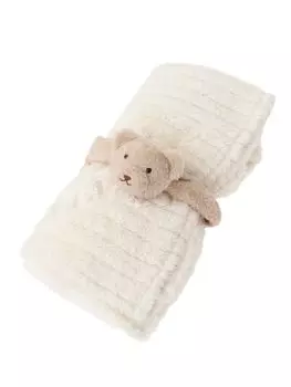 de Apparel Bear Scrunchie Blanket for Ivory [Maison Fleur] Women, слоновая кость