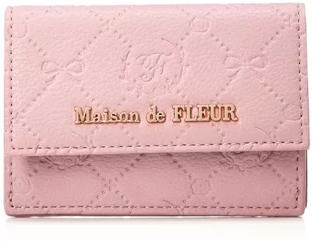de Travel Card Sleeve Monogram Card Case Розовый [Maison Fleur]