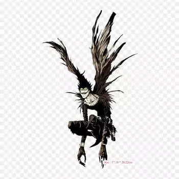 Death Note Ryuk, прозрачные Ryuk Light Yagami, железные нашивки для одежды, нашивки на одежду, футболки «сделай сам», теплопередающие наклейки