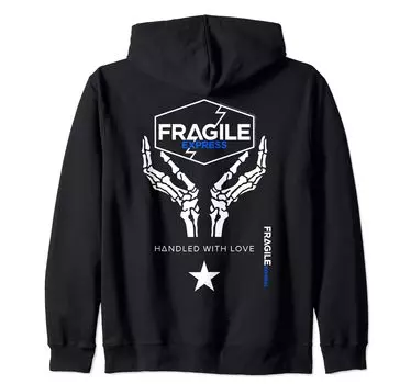 Death Stranding Fragile Express Мерч для видеоигр Толстовка на молнии чёрный