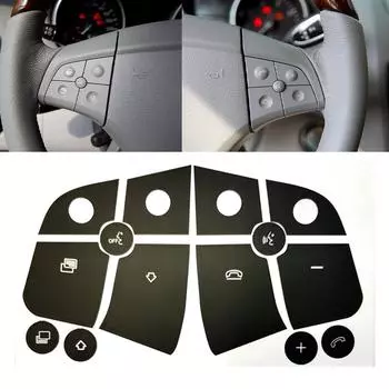 Decal For Button Button Repair Sticker Practical To Use Reflected Light Illumination Automotive Interior Repair CHINA
