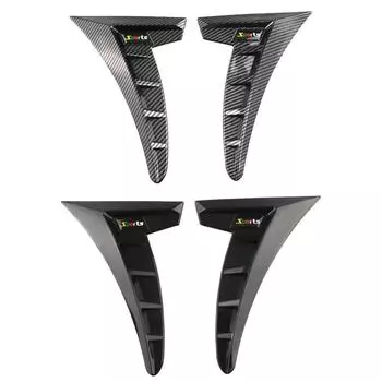 Decal For Car Side Fenders 1 Pair Automotive Decal Decorative Grille Spoiler Auto Exterior Side Wing Decoration For Daily чёрный