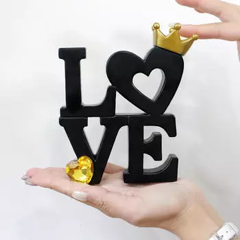 Decorative Love Sign Table Centerpiece Sweet Gift Home Furnishing Crafts Block Letters