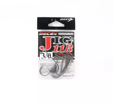Decoy Jig-11B Крепкие джиг-крючки черного цвета, размер 3/0 (3742)