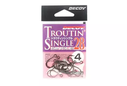 Decoy Single 28 Крючок для ловли форели, размер 4 (8979)