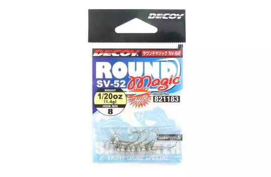Джиг-головка Decoy SV-52 круглая Magic размер 8, 1/20 унции (1183)