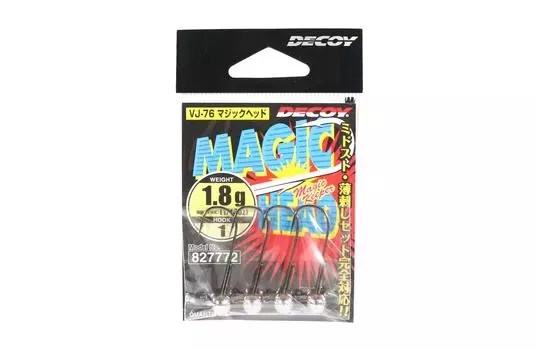 Decoy VJ-76 Jig Head Magic Head Hook Размер 1, 1,8 грамма (7772)