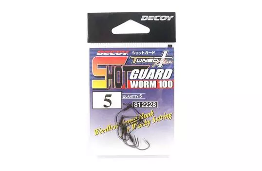 Decoy Worm 100 Shot Guard Крючок без сорняков для дурацкого стиля Размер 5 (2228)