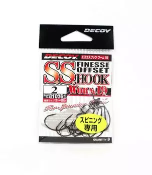 Decoy Worm 19 SS Finese Offset Крючок, размер 2 (0361)