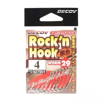 Decoy Worm 29 Крючки Rock n Hook Cut Cut Worm, размер 4 (7901)