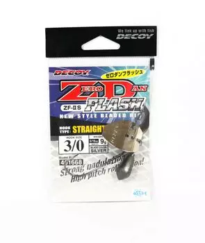 Decoy ZF-2S Zero Dan Flash Прямой крючок-червь, размер 3/0, 9 грамм (1668 г.)