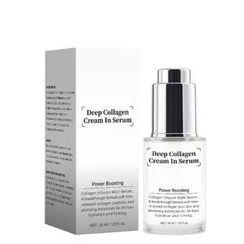 Deep Collagen Serum, Skin Plumpness, Enhanced Elasticity. Double Layer Collagen Facial Serum,30ml One Size белый