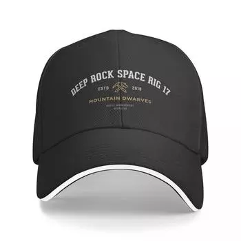 Deep Rock Galactic Space Rig Белая бейсболка с защитой от ультрафиолета Солнечная шляпа Альпинизм Модные пляжные женские шляпы Мужские