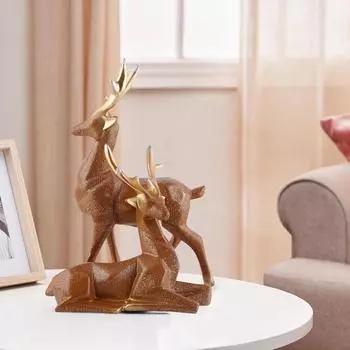 Deer Home Decor showpiece (Brown spot)
