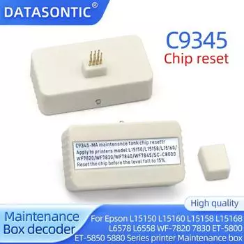 Декодер C9345, совместимый с Epson ECOTANK PRO EC-C7000 WF-7840 STC8000 WF-7840 ET16600 WF7830 ET16650, устройство сброса обслуживающего чипа resetter