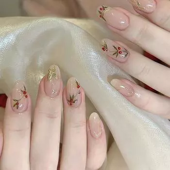 Декор для ногтей своими руками Kingdee Lovesickness Red Beans Nail Art Наклейки для ногтей Штамповка Бабочка Аппликация Маникюр Алмазный дизайн