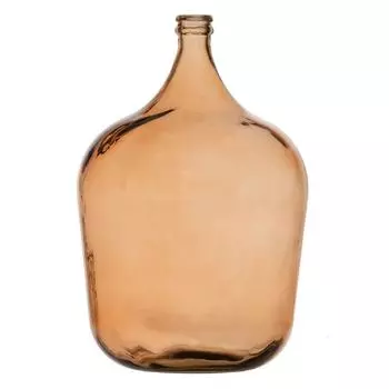 Декоративная бутылка 36,5 x 36,5 x 56 см, переработанное стекло Карамель