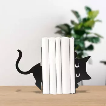 Декоративная фигурка кота для книг, черный любовник, подарок, стильный нескользящий декор, украшение для жизни