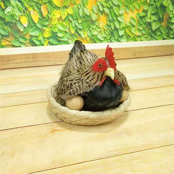 Декоративная фигурка курицы для сада и улицы 2 Eggs