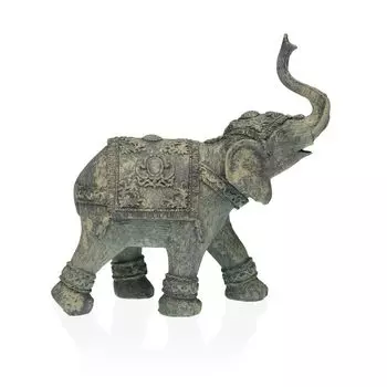 Декоративная статуэтка Versa Elephant Grey 19 x 18 x 7 см Смола