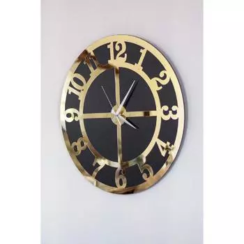 Декоративные настенные часы 50x50 см, роскошные золотые плексигласы, стильные турецкие цифры, декор для домашнего офиса