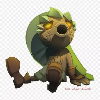 Deku Link Fighting The Legend Of Majora s Mask Link Утюг на теплопередаче Печать Виниловые нашивки Наклейка для одежды DIY Аппликации Моющиеся нашивки