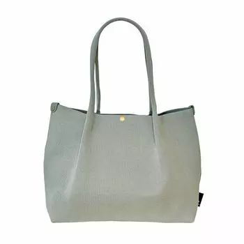 Deli Beautiful Plain Horizontal Knit Washing Small Tote Bag 1074 03 Серый [Rootote] LT.Deli.Reful-B Женская