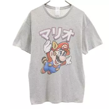 DELTA Mario Short sleeve T-shirt L gray Men s Used