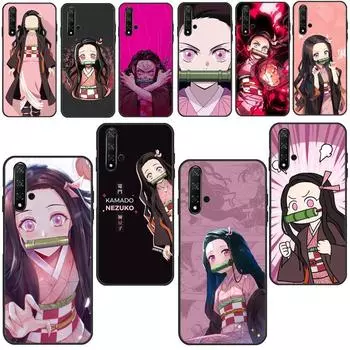 Demon Slayer Kamado Nezuko Case For Huawei Nova 5T P Smart 2019 2021 Mate 20 P40 Lite P30 P20 Pro Honor 10i 8X 9X 8A Huawei P20