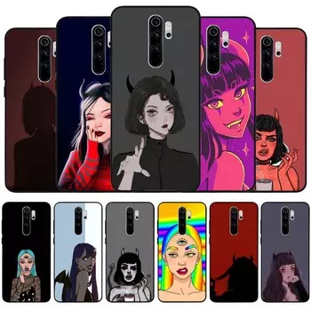 demons black Silicone Phone Case For Redmi note 8 7 Pro S 8T for redmi 9 7A Cover Shell Redmi 4A
