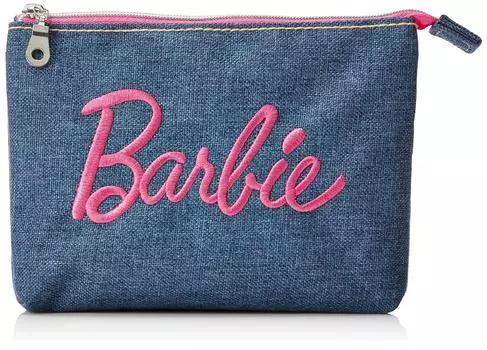 Denim Embroidery Logo 2 Room Mini Pouch Pink [Barbie] & RCBB-111b (RCBB-112)