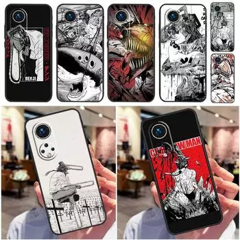 Denji Chainsaw Man Case For Huawei P30 P50 Pro P40 P20 Lite P Smart 2019 Nova 5T Honor 70 50 80 X8 X9 Cover Huawei P30 Lite