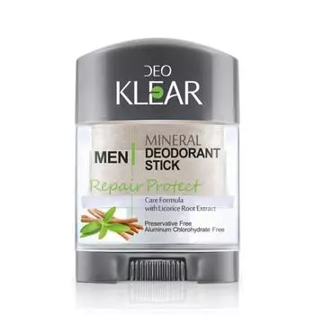 DEOKLEAR Минеральный дезодорант-стик 70 г. (Ремонт Защита) - Формула ухода с экстрактом корня солодки 70 g.