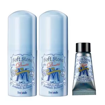 Deonatulle Soft Stone W Underarm Naonuri Antiperspirant Stick Mint x 2 x Бонус включен [Квази-лекарство] Для мужчин Для мужчин (20г 2) +