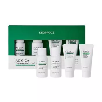 Deoproce AC Cica Calming Boosting Trial Kit 4-piece set